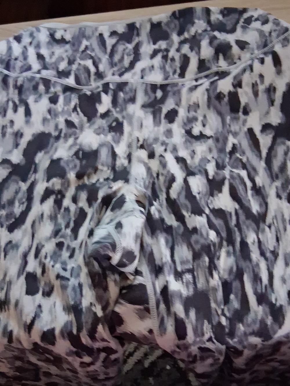 PINK Victoria's Secret Girls' Gray & Black Patterned One-Piece - Picture 2 of 3